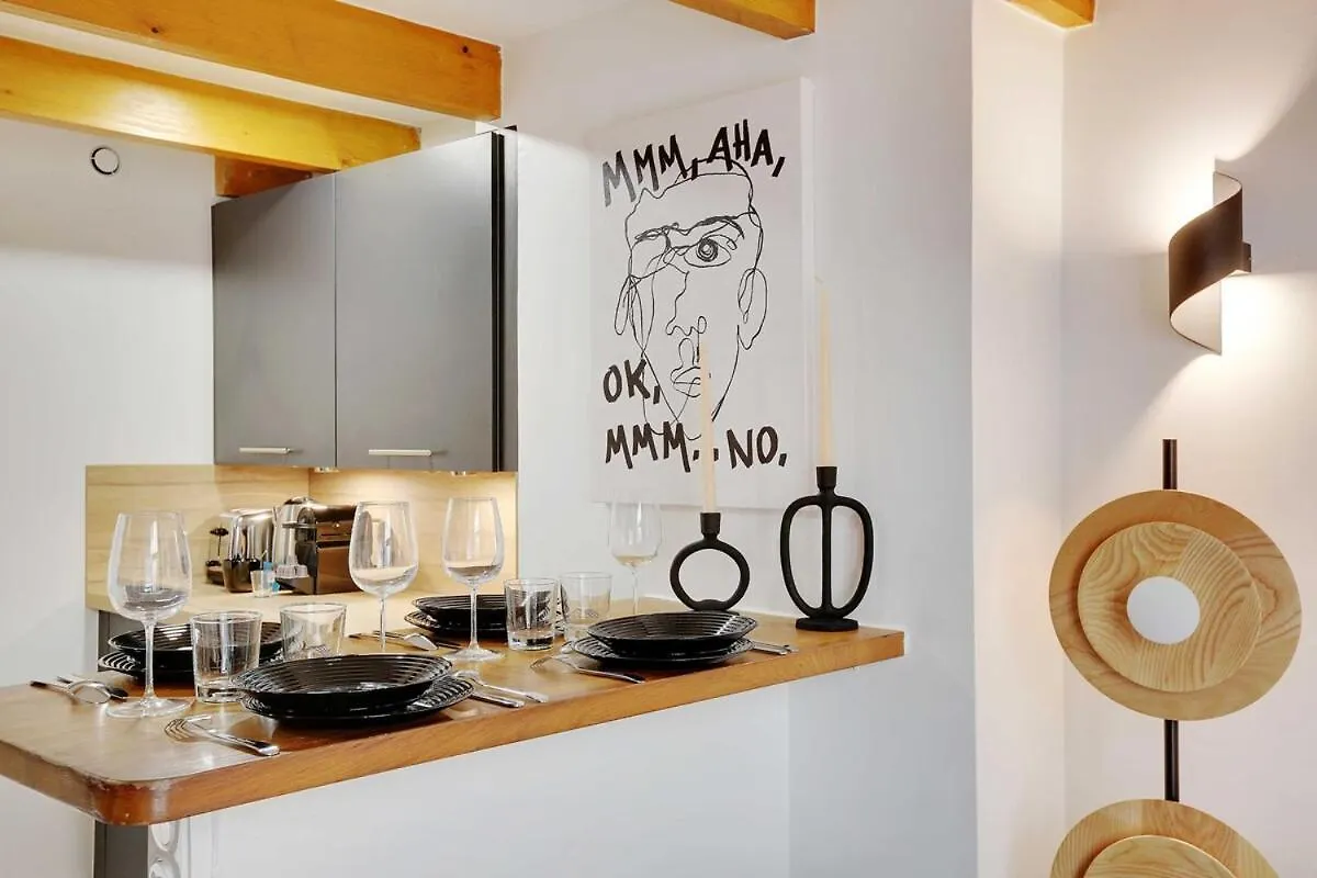 פריז Duplex Cosy Canal Saint Martin